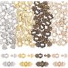 FINGERINSPIRE 40 bottoni automatici da cucire per bambole, 4 colori, mini bottoni in lega con fibbia per cintura in metallo, bottoni a pressione bambole fai da te, accessori per cucito (18 mm x 9 mm)