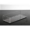 Slato Contenitori salvaspazio divisori e separatori per cassetti vaschette porta posate e utensili da cucina in plexiglass trasparente Lirio (10 x 25 x h 5 cm)