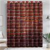 Generic Tende Oscuranti Termiche Isolanti Texture di muro di mattoni in stile industriale Tende Stampate Camera da Letto Salotto Moderne ed Eleganti 140L x 175A cm (2 Pannelli) Decorative con Occhielli