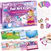 URMYWO Kit di Arti e Mestieri Principessa Foil per Bambine - Set di Artigianato per Ragazze dai 3 ai 10 Anni - Giocattoli da Viaggio - Regali di Natale, Compleanno, Pasqua