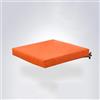 GUEIFD Cuscino per Sedia In Lattice Naturale, Cuscino per Sedia Antiscivolo Con Lacci, Cuscino per Sedia Morbido E Traspirante, Cuscino per Sedia per Soggiorno, Ufficio, Aula(38x35x5cm/15x14x2inch, Orange)