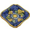 Sicilia Bedda - POSACENERE IN CERAMICA di Caltagirone - Vari Modelli e Dimensioni - Prodotto 100% Artigianale (Fiore su Maioliche)