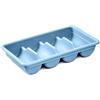 Forgast Vaschetta Portaposate, Porta Utensili Cassetto, Grigia Contenitore per Utensili Cucina, Formato GN 1/1, Quattro Scomparti, Vaschetta Portaposate in Plastica, Dimensioni 52x29x9,5 cm