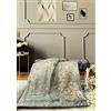 Laura Biagiotti Caldo Plaid in Micropile 130x160 - Coperta Invernale in morbido Pile - Stampa Digitale Rivinia Damascato Grigio