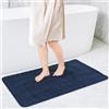 Sentidos Tappeto da Bagno Antiscivolo, Morbido, Assorbente, Lavabile in Lavatrice, Ideale per Vasca, Doccia e Cucina, 80x150 cm - Blu Navy