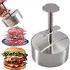 CHARMNAIL Pressa per Burger & Smash Burger Press in Acciaio Inox, qualità Alimentare 304, Pressa Regolabile e Antiaderente, Anche Come Padellino per Casa, Campeggio e Barbecue