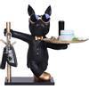 Tuxxjzm Vassoio Bulldog Francese Chiave di Stoccaggio Coole Figura Decorativa Statua