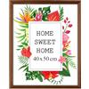 MG Design Cornice 40x50 cm - colore Marrone, in legno, con vetro acrilico - da appendere in verticale o in orizzontale, senza sfondo, per foto, poster, puzzle