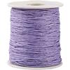 UR URLIFEHALL Corda in cotone cerato, 100 m, colore lilla, 1 mm, macramè, cerato, filo per perline per la creazione di gioielli, fai da te