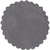 Blanc MARICLO tovaglietta Tonda Diametro 40 cm 100% Cotone Colore Grigio