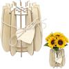 CENCERY Vaso in legno per bouquet di fiori Lego, Vaso puzzle 3D compatibile con la collezione Botanicals di Lego, Rose, Girasoli per decorazione adulti