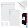 NBEADS 2 pz 2 misure Tasca Laterale Cucita con Cerniera, Kit Tasca Interna con Cerniera Rettangolare per Cappotto, Filo Da Cucito e Aghi per Giacca Felpa con Cappuccio, Bianco