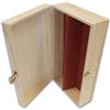 IMBALLAGGI ALIMENTARI PZ 1 SCATOLA VINO IN LEGNO DI PINO NATURALE (2 BOTTIGLIE) CASSETTA PORTA BOTTIGLIE IN LEGNO BOX FOR BOTTLES CONTENITORE PORTABOTTIGLIE
