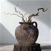 QIANLING Wabi Sabi - Vaso vintage arrugginito, alto 20,1 cm, decorazione rustica in ceramica per centrotavola, vasi da fiori in ceramica testurizzata per decorare la casa, tavolo, soggiorno, camera da letto