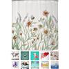 arteneur Tenda da Doccia Antimuffa 180x200cm Fiori Vintage | Tessuto riciclato, OEKO-TEX 100, lavabile 40°C, oscurante, impermeabile, orlo appesantito, con 12 anelli riciclati