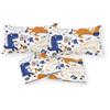 SpazioTessile Completo Letto Set Lenzuola o Federe Fantasia Dino Dinosauri 100% Cotone (Singolo)