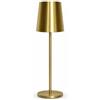TEK ONE Tecnologia Lampada da Tavolo LED Ricaricabile Touch USB-C 2W | 3 Luci CCT Calda Naturale Fredda | Wireless Design Moderno Minimal | Comodino Bar Ristorante Nero Beige Oro (Oro)
