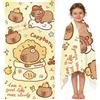 FCXVXCL Capybara Asciugamano Spiaggia 70×150cm Asciugamani da Piscina Asciugamano da Viaggio Animal Print Microfibra Asciugatura Rapida Morbido per Viaggi Campeggio