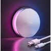 Yeelight Luce Notturna con Sensore di Movimento Ricaricabile con Cambio Colore RGB & Bianco Caldo, 750mAh Wireless Type-C con Autonomia Fino a 3 Mesi, LED per Bagno, Corridoio, Camera, Feste, Scale