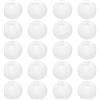 Keboyoe 20 pezzo Lanterne di Carta Bianco 7.5cm, Lanterne Rotonde Bianche di Carta, Lanterne Cinesi da Esterno Palla per addobbi matrimonio feste domestiche