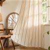 Sutuo Home Tende bohémien per camera da letto e soggiorno, lunghe 244 cm, stile bohémien, per la privacy, rustiche, semi-oscuranti, per la decorazione della casa, tasca per asta, 1 pannello (larghezza