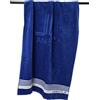 Viterbo Biancheria Telo Mare - Spiaggia - Piscina - Spa - Lancetti In Spugna Jacquard 500Gr - 90X180CM Cotone 100% (Blu Royal) (3411)