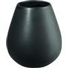 ASA Selection ease Vase Vaso da fiori in ferro nero Vaso da tavolo Vaso decorativo Vaso opaco H 18 cm