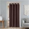 LONGCAO 1 Pezzi Tende Oscuranti per Interni 80 x 130 cm Termiche Isolanti, Anti-Rumore, con Anelli, Tenda Moderna Tende Termiche, Coppia per Decorazione e Divisorio Stanze, Marrone
