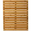 Brigros Estosa - Pedana Doccia In Bamboo Antiscivolo Per Bagno, Tappetino Doccia In Legno Naturale, Tappeto Bambu In Vari Formati, Pedana Doccia Antiscivolo In Legno, Tappetino Bagno (50x60 cm)