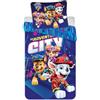 BrandMac - Set di biancheria da letto Paw Patrol, misura singola, copripiumino 140x200 cm + federa 50x70 cm | 100% cotone | Biancheria da letto morbida e traspirante per bambini | Copripiumino e