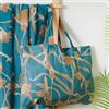 TRAMAS+ Set Telo Mare Pareo Donna + Borsa Abbinata, Pack Estivo Morbido e ad Asciugatura Rapida, Ideale per Spiaggia, Piscina, Viaggi e Vacanze -Bellita Agua Marina