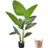 KUKKUME Pianta artificiale grande 160 cm uccello del paradiso artificiale piante in vaso Fake Plants Artificial Plants Artificial Palma artificiale Pianta d'appartamento come vera per interni ed esterni