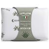 LUVSLEEPING DREAM HUGGER Cuscino Memory Foam Cervicale Saponetta con Federa Aloe Vera - 72x42x11cm - Guanciale Letto per Dormire Anallergico - Cuscino Ortopedico Made in Italy Certificato Oeko-Tex