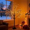 CCLIFE Albero Luminoso da Interno 180cm, Lampada LED con Funzione Memoria, Albero di Ciliegio Illuminazione, Bianco Caldo, IP44, 336 LED Albero con Luci