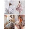 SHEGZHUC Diamond Painting - Set di 4 balletti per adulti, 30x40 cm, 5D, per bambini e ragazze, pittura con numeri, strass, ricamo a punto croce