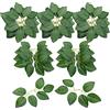 Woohome NA Woohome Verde Artificiali Foglie Foglia di Rosa, 250 Pz Artificiali di Seta di Foglie Verdi, Faux Foglia di Rosa per Decorazioni per Feste di Mazzi Fai Da Te Rose Vine Wreath Ghirlande Forniture