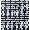 Seamar Copritutto Mezzero Copri Divano 100% Cotone Copriletto Senza Frange 250x260cm (Fish)