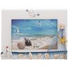 Warmhm Cornice Foto Legno Da Tavolo Stile Con Decorazione Tema Mare Porta Foto Da Scrivania Per Decorare Casa e Creare Atmosfera Calda