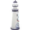 ibasenice Lampada Decorativa Faro in Ferro Stile Costiero Luce Led, Ornamento Nautico per Arredamento Scrivania Casa, Decorazione Soggiorno Tema Mare Mare