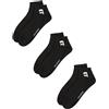 KARL LAGERFELD Uomo Ikon Sneaker Sock (3 Pack) Nero 39-42