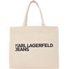 KARL LAGERFELD JEANS Donna Logo Shopper Natural One size