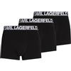 KARL LAGERFELD Uomo Bold Elastic Trunk (3 Pack) Nero M