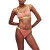 Karl Lagerfeld Donna Sheer G-String Bright Coral L
