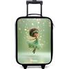 NoBoringSuitcases.com® Valigia Per Bambini Compatto 48x31x19 cm Bagaglio Ultraleggero Trolley A Mano Rigidi LED Ruote Valigie Neonato - Ragazze - Fata - Luce