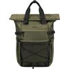 Waterfly Zaino arrotolabile: laptop 16 pollici, stile casual, rolltop, borsa da cabina per uomo e donna, verde militare, M