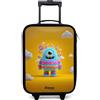 NoBoringSuitcases.com® Valigia Per Bambini Compatto 48x31x19 cm Bagaglio Ultraleggero Bagagli Rigidi LED Ruote Valigie Neonato Bimbi - Ragazze - Caramelle - Mostri - Arcobalen
