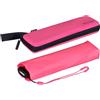 Knirps Ombrello tascabile Ultra US.050 Slim Manual, ultra leggero e piatto, resistente alle tempeste, Rosa fluo, custodia in EVA, 90 cm