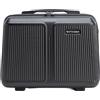 WITTCHEN Stripes Line Beauty case Custodia per cosmetici Beauty case da viaggio Bagaglio rigido ABS Maniglia comoda Tracolla Nero