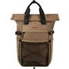Waterfly Zaino arrotolabile: computer portatile 16 pollici, stile casual, rolltop, borsa da cabina per uomini e donne, viaggi, lavoro, scuola, cachi scuro, M
