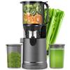 XTKKGFBIR Estrattore Frutta e Verdura a Freddo 400W, Slow Juicer con Bocca XL 147 mm per Frutta e Verdura Intere, Elevata Estrazione e Conservazione Nutrienti, 1,8 L, 2 Bicchieri, Senza BPA